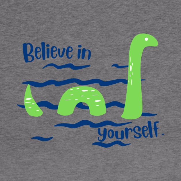 Believe Sea Monster Green by capesandrollerskates 